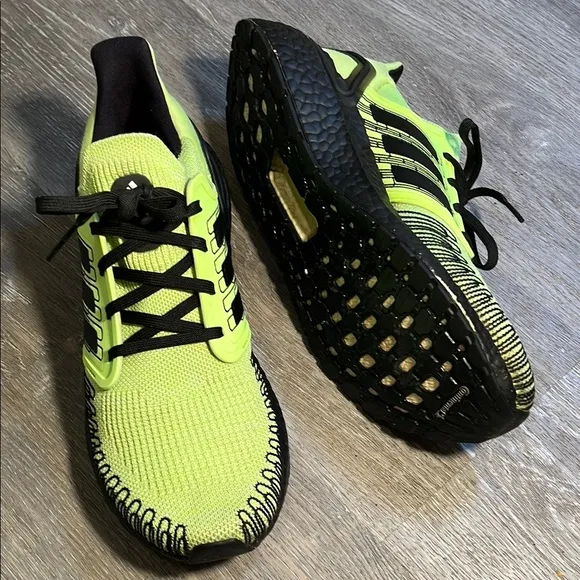 Adidas Ultraboost 20 Neon Green Running Shoes