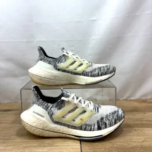 Adidas UltraBoost 21 Women's Running Shoes Size 8 Oreo White Black