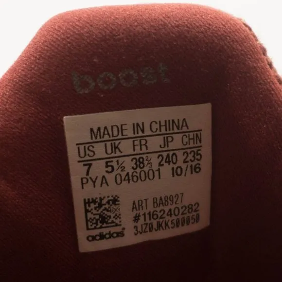 Adidas UltraBoost 3.0 Mystery Red Running Shoes - Women's Size 7