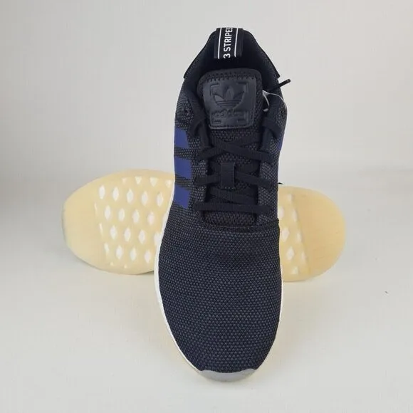 Adidas Women's NMD R2 Sports Sneakers Athletic Shoes Black Blue SZ 9.5