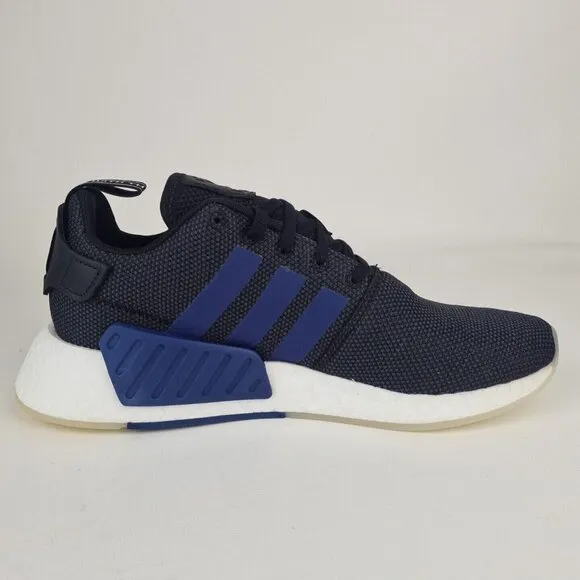 Adidas Women's NMD R2 Sports Sneakers Athletic Shoes Black Blue SZ 9.5