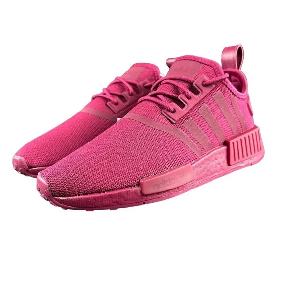 Adidas Women's NMD_R1 Triple Maroon Burgundy Red Running Shoes HP9662 Size 8