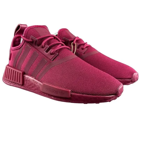 Adidas Women's NMD_R1 Triple Maroon Burgundy Red Running Shoes HP9662 Size 8