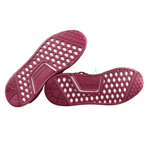Adidas Women's NMD_R1 Triple Maroon Burgundy Red Running Shoes HP9662 Size 8