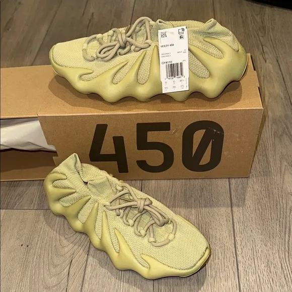 Adidas Yeezy 450 Sneakers in Olive Green
