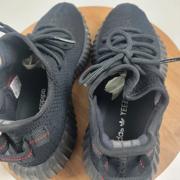 Adidas Yeezy Boost 350 V2 Bred Black Red SPLY Mens Shoes 7.5 -CP9652 Womens 9.5