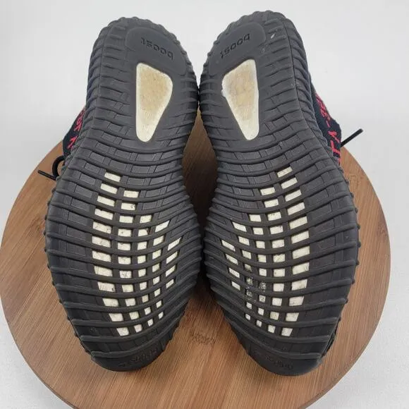 Adidas Yeezy Boost 350 V2 Bred Black Red SPLY Mens Shoes 7.5 -CP9652 Womens 9.5