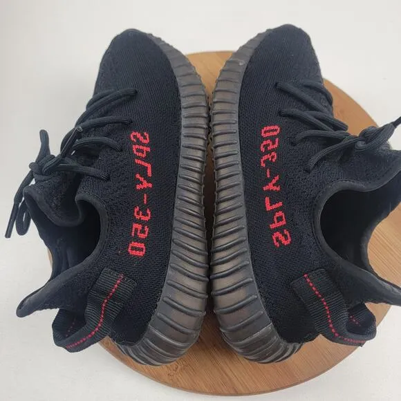 Adidas Yeezy Boost 350 V2 Bred Black Red SPLY Mens Shoes 7.5 -CP9652 Womens 9.5