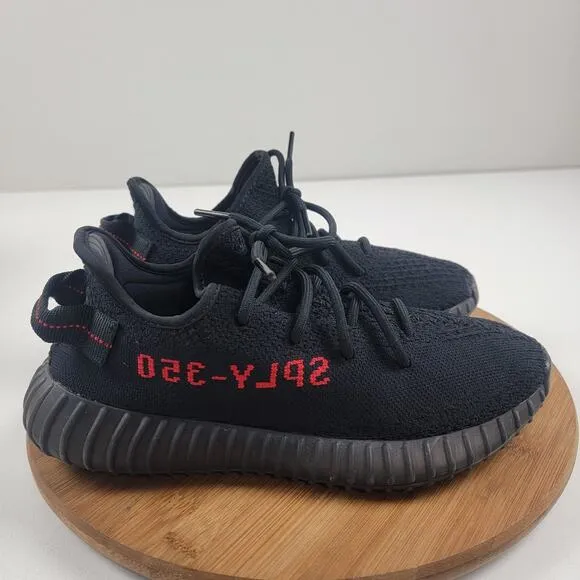 Adidas Yeezy Boost 350 V2 Bred Black Red SPLY Mens Shoes 7.5 -CP9652 Womens 9.5