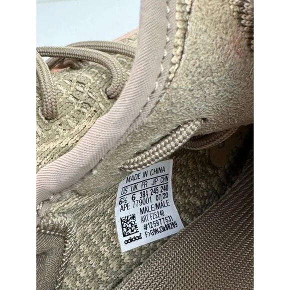 Adidas Yeezy Boost 350 V2 Men's Sneakers 6.5 Sand Taupe Running Shoes FZ5240