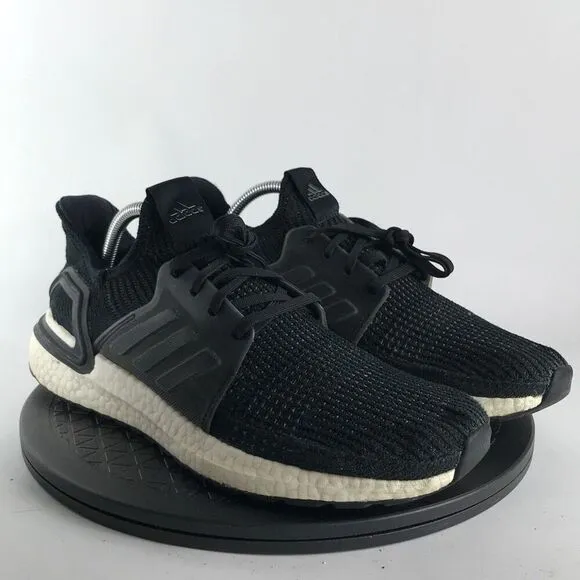 Adidas UltraBoost 19 Black/White Athletic Running Shoes G54009 Men’s Size 9.5