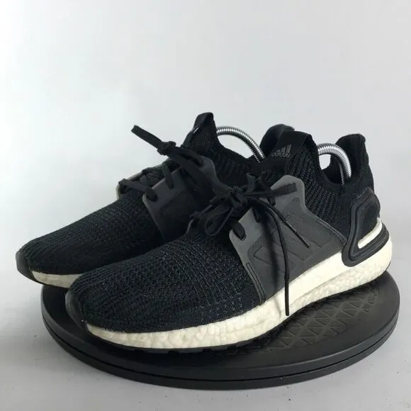Adidas UltraBoost 19 Black/White Athletic Running Shoes G54009 Men’s Size 9.5