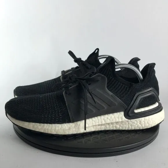 Adidas UltraBoost 19 Black/White Athletic Running Shoes G54009 Men’s Size 9.5