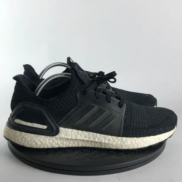 Adidas UltraBoost 19 Black/White Athletic Running Shoes G54009 Men’s Size 9.5
