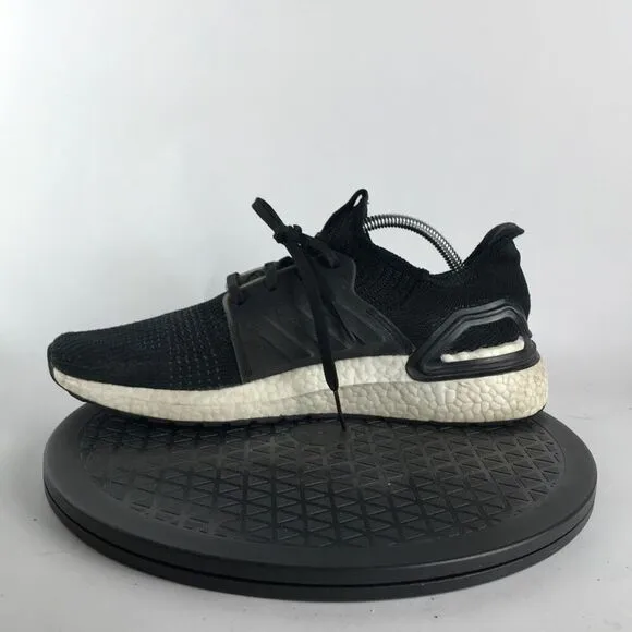 Adidas UltraBoost 19 Black/White Athletic Running Shoes G54009 Men’s Size 9.5