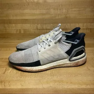 Adidas Ultra Boost 19 Running Shoes White Black Panda Oreo B37707 Size 11.5