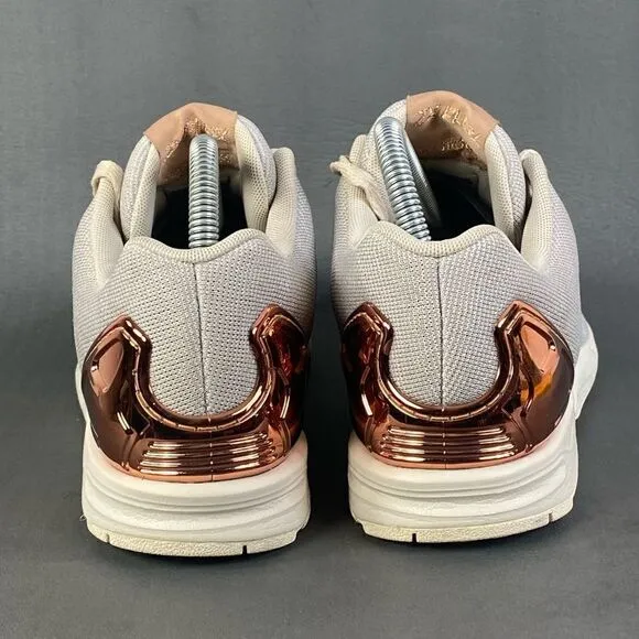 Adidas Z X Flux Torsion Cream  Metallic sneaker shoes womens size 8 (mens 6.5)