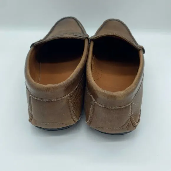 AE by Allen Edmonds Men's size 9 Brown Leather Siesta Key Driving Shoes Loafers