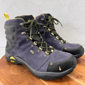 Ahnu Waterproof Hiking Boots Vibram Padded Ankle Purple US 9.5