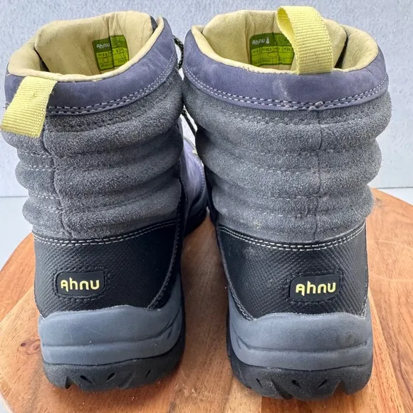 Ahnu Waterproof Hiking Boots Vibram Padded Ankle Purple US 9.5