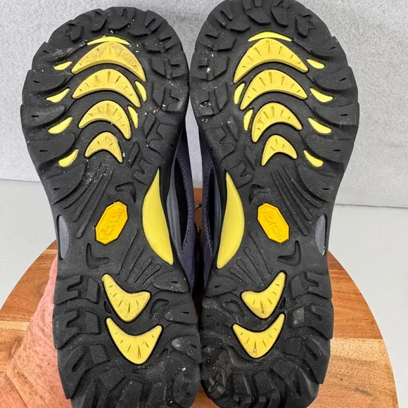 Ahnu Waterproof Hiking Boots Vibram Padded Ankle Purple US 9.5
