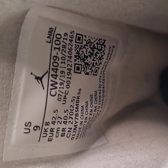 Air Jordan Retro CNY Mens 9 athletic cream sneaker shoes
