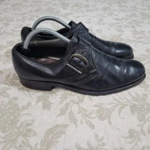 Alden Black Monk Strap Mens Calfskin Leather‎  Dress Shoes Size 9.5 A/C