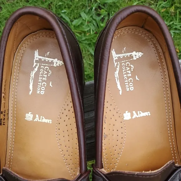 Alden Cape Cod Collection Brown Leather Loafers With Horse Bit Detail 8.5 D