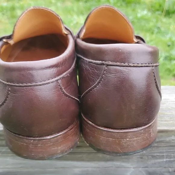 Alden Cape Cod Collection Brown Leather Loafers With Horse Bit Detail 8.5 D