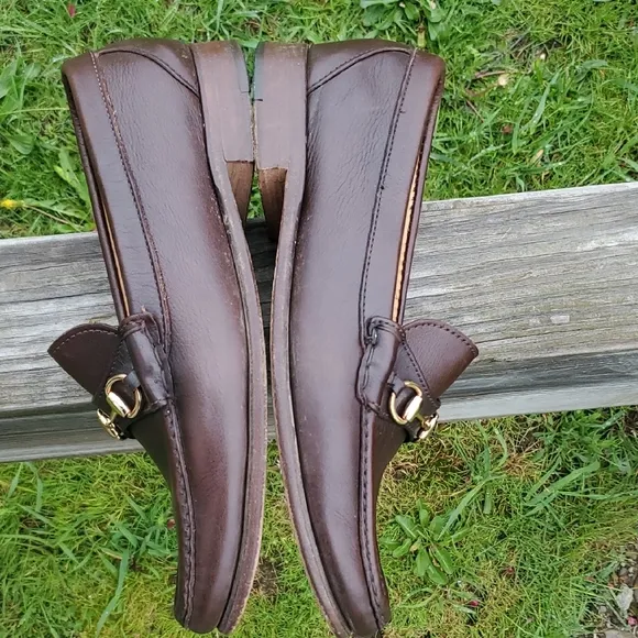 Alden Cape Cod Collection Brown Leather Loafers With Horse Bit Detail 8.5 D