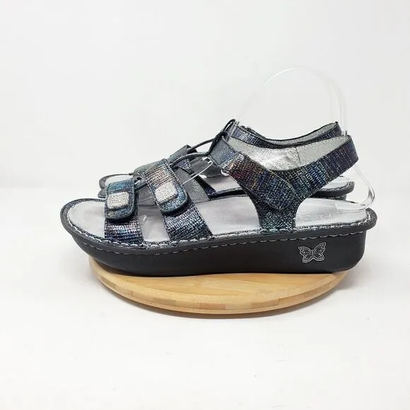 Alegria Kleo Sandals Womens 40 Glimmer Glam Colorful Strappy Heel Strap Shoes