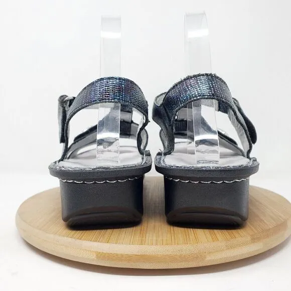 Alegria Kleo Sandals Womens 40 Glimmer Glam Colorful Strappy Heel Strap Shoes