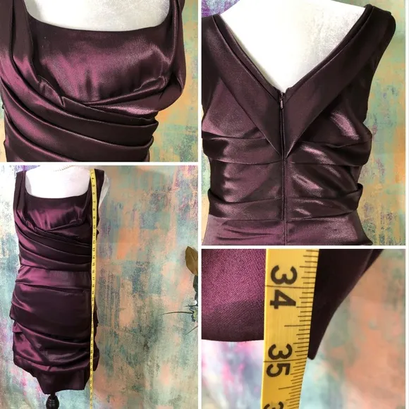 💜Alex &amp; Eve Cocktail- Prom Dress Waterfall Optic