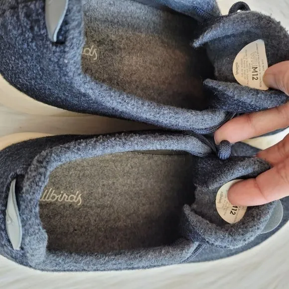 Allbirds Mens Merino Wool Runners Running Shoes Size 12 Navy Blue Mizzles 14960