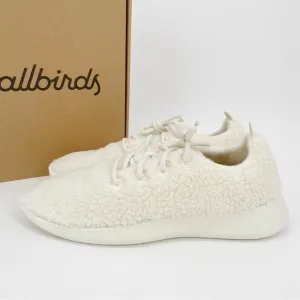 Allbirds Mens Wool Runner Fluff White Running Shoes Size 11 Natural Sneakers