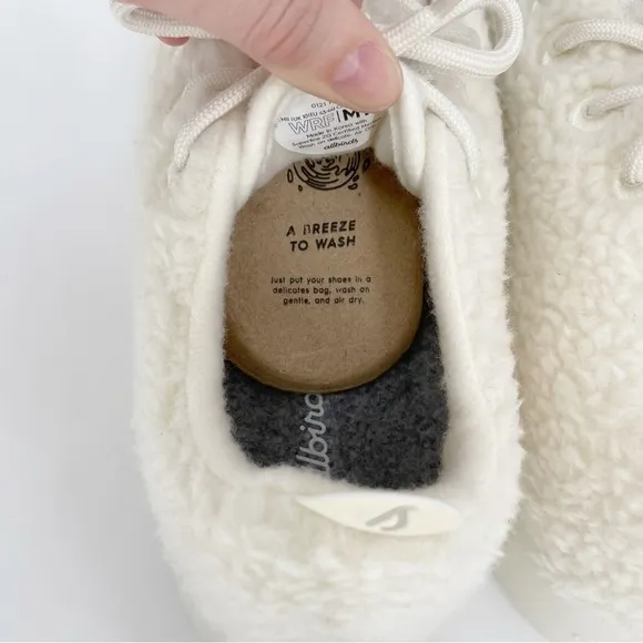 Allbirds Mens Wool Runner Fluff White Running Shoes Size 11 Natural Sneakers