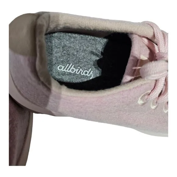 ALLBIRDS Mens Wool Runner Mizzle Pink Running Shoes - Size 9