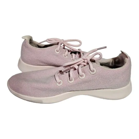 ALLBIRDS Mens Wool Runner Mizzle Pink Running Shoes - Size 9