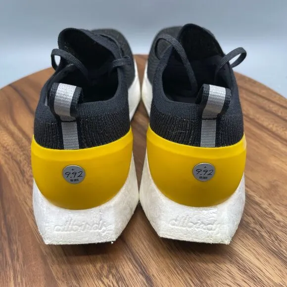 Allbirds Tree Flyer Silver Fern Shoes Mens Size 12.5 Black Yellow Blizzard