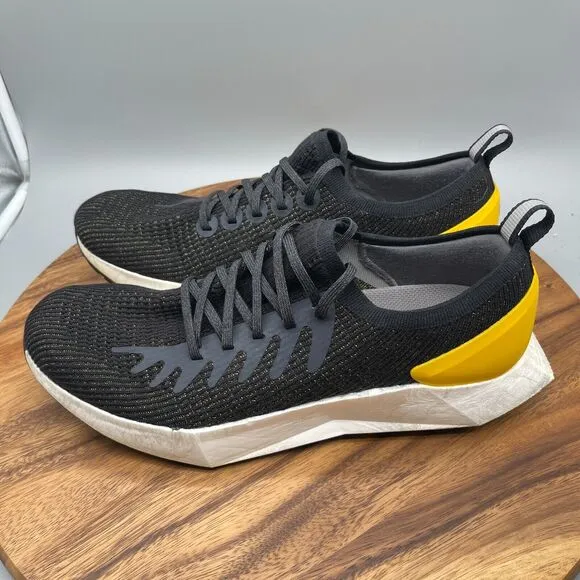 Allbirds Tree Flyer Silver Fern Shoes Mens Size 12.5 Black Yellow Blizzard