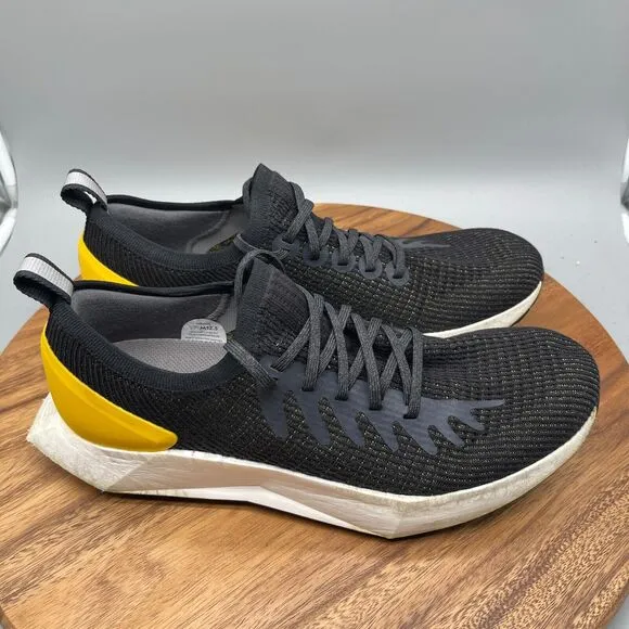 Allbirds Tree Flyer Silver Fern Shoes Mens Size 12.5 Black Yellow Blizzard