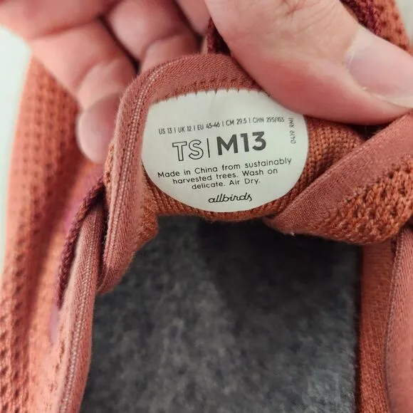 Allbirds Tree Runners Mens TS M13 Kauri Melon 0419 Comfort Running Shoes