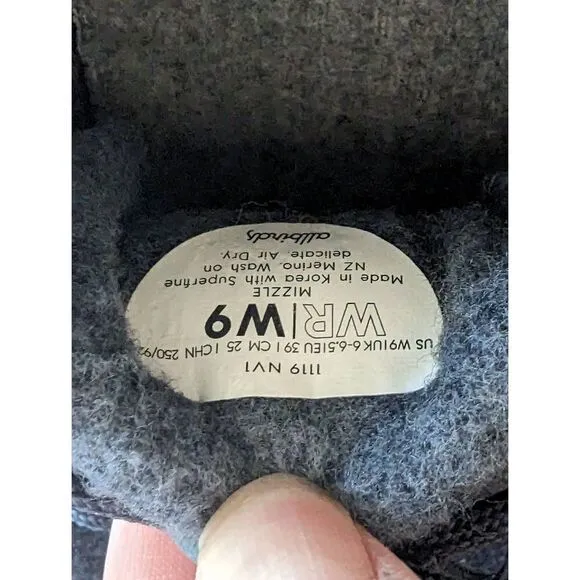 Allbirds Women's Wool Runner Mizzles Navy Blue Sneaker Shoes - Size 9