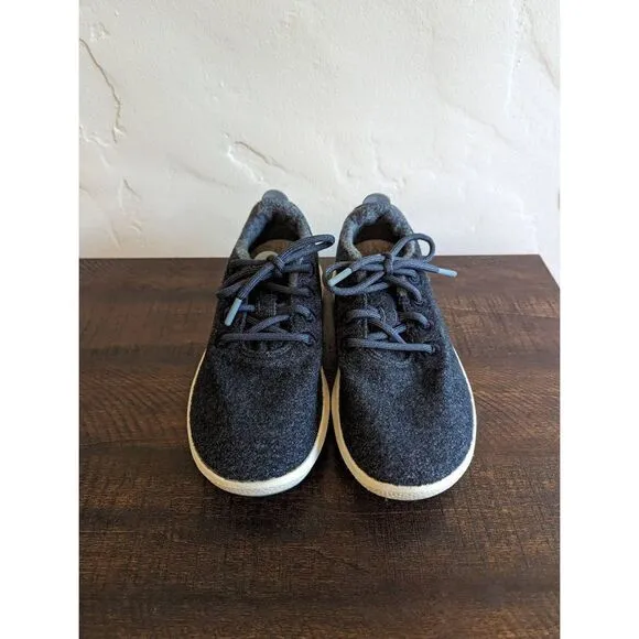 Allbirds Women's Wool Runner Mizzles Navy Blue Sneaker Shoes - Size 9