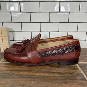 Allen Edmonds Bennington Mens Size 11 Shoes Brown Leather Tasseled Loafers