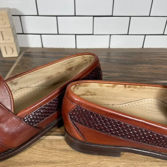 Allen Edmonds Bennington Mens Size 11 Shoes Brown Leather Tasseled Loafers