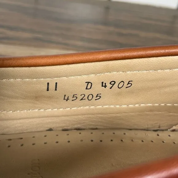 Allen Edmonds Bennington Mens Size 11 Shoes Brown Leather Tasseled Loafers