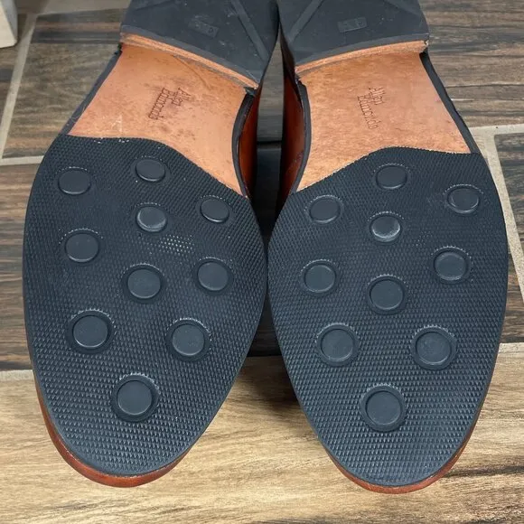 Allen Edmonds Bennington Mens Size 11 Shoes Brown Leather Tasseled Loafers
