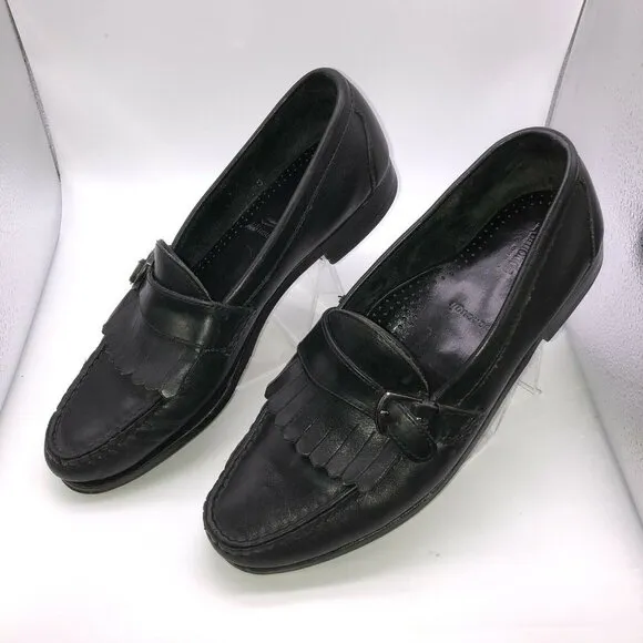 Allen Edmonds Black Leather Kavanaugh Loafers