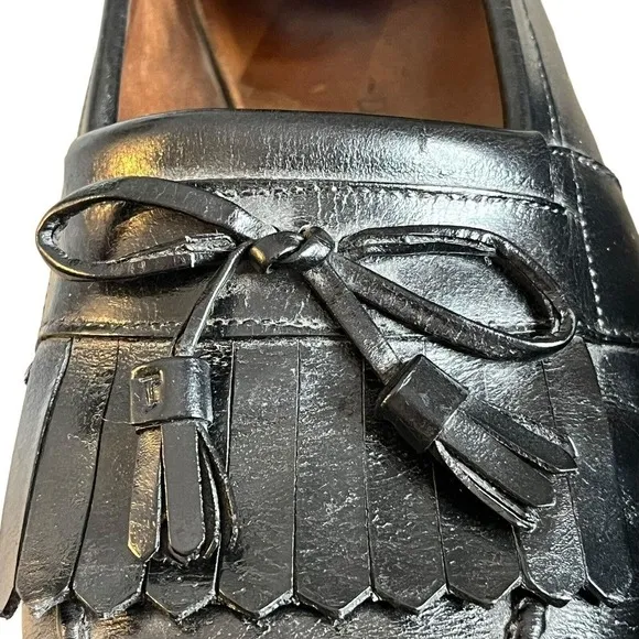 Allen Edmonds Chelsea Mens 11.5 AA Shoes Kiltie Tassel Loafers Made in USA Black
